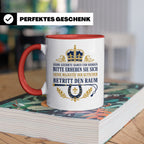Kutscher Tasse Seine Majestät der Kutscher betritt den Raum  – Rot [farbe:rot]