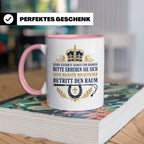 Kutscher Tasse Seine Majestät der Kutscher betritt den Raum  – Rosa [farbe:rosa]
