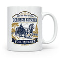 Kutscher Tasse Der beste Kutscher voll in Fahrt - Geschenk f – Weiß [farbe:weiß]