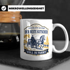 Kutscher Tasse Der beste Kutscher voll in Fahrt - Geschenk f – Weiß [farbe:weiß]
