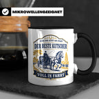 Kutscher Tasse Der beste Kutscher voll in Fahrt - Geschenk f – Schwarz [farbe:schwarz]
