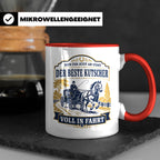 Kutscher Tasse Der beste Kutscher voll in Fahrt - Geschenk f – Rot [farbe:rot]