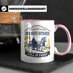 Kutscher Tasse Der beste Kutscher voll in Fahrt - Geschenk f – Rosa [farbe:rosa]
