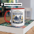 Kutscher Tasse Der beste Kutscher voll in Fahrt - Geschenk f – Rot [farbe:rot]