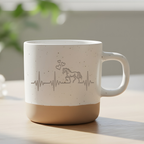 Pferd Herzschlag Tasse Kaffeetasse Reiter Geschenk Pferde Besitzer Reiterin Geschenke Pferdeliebhaber Reiten