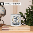 Fahrrad Tasse Kein Motor kein Akku nur Legende auf zwei Räde – Schwarz [farbe:schwarz]