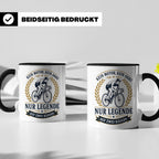 Fahrrad Tasse Kein Motor kein Akku nur Legende auf zwei Räde – Schwarz [farbe:schwarz]