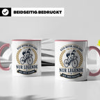 Fahrrad Tasse Kein Motor kein Akku nur Legende auf zwei Räde – Rosa [farbe:rosa]