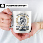 Fahrrad Tasse Kein Motor kein Akku nur Legende auf zwei Räde – Weiß [farbe:weiß]