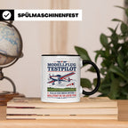 Modellflug Tasse Modellflug Testpilot falls ich mich ducke - – Schwarz [farbe:schwarz]