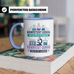 MTLA Tasse Kompetent genug um als MTLA zu arbeiten - Geschen – Blau [farbe:blau]