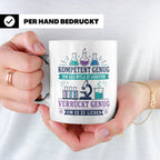 MTLA Tasse Kompetent genug um als MTLA zu arbeiten - Geschen – Weiß [farbe:weiß]