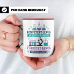 MTLA Tasse Kompetent genug um als MTLA zu arbeiten - Geschen – Rot [farbe:rot]
