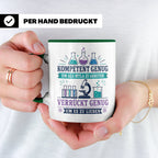 MTLA Tasse Kompetent genug um als MTLA zu arbeiten - Geschen – Grün [farbe:grün]