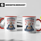 Oma Tasse Ich muss nicht Nein sagen ich bin die Oma - Lustig – Rot [farbe:rot]