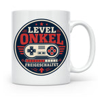Onkel Tasse Level Onkel freigeschaltet - Geschenk für Bruder – Weiß [farbe:weiß]