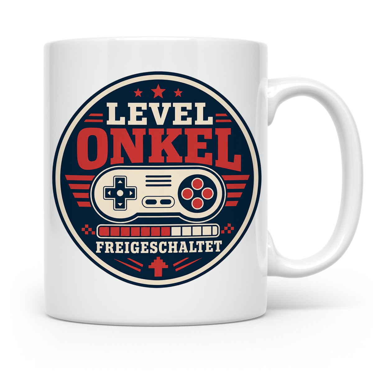 Onkel Tasse Level Onkel freigeschaltet - Geschenk für Bruder – Weiß [farbe:weiß]
