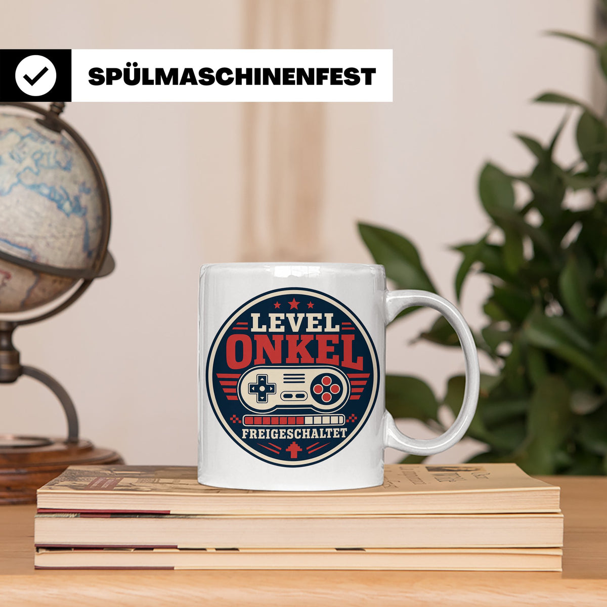 Onkel Tasse Level Onkel freigeschaltet - Geschenk für Bruder – Weiß [farbe:weiß]
