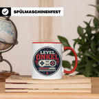Onkel Tasse Level Onkel freigeschaltet - Geschenk für Bruder – Rot [farbe:rot]