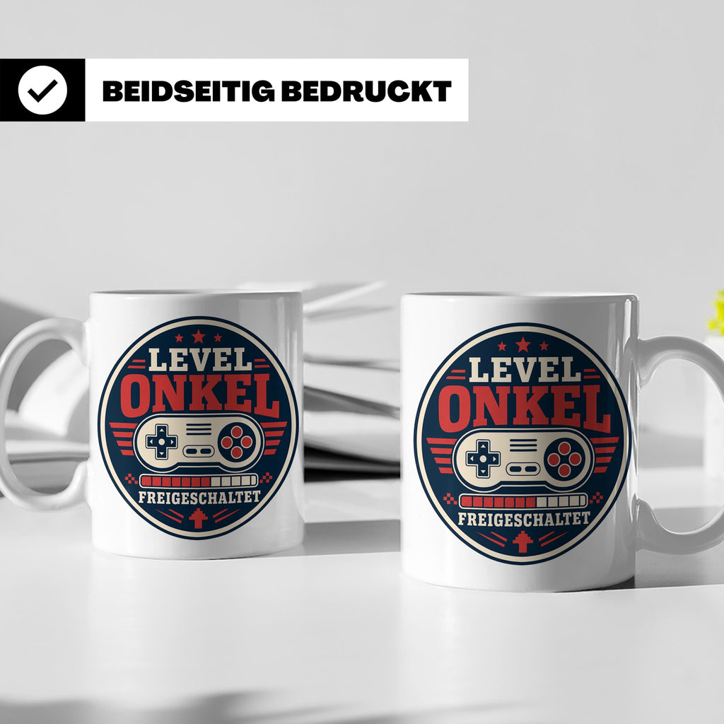 Onkel Tasse Level Onkel freigeschaltet - Geschenk für Bruder – Weiß [farbe:weiß]