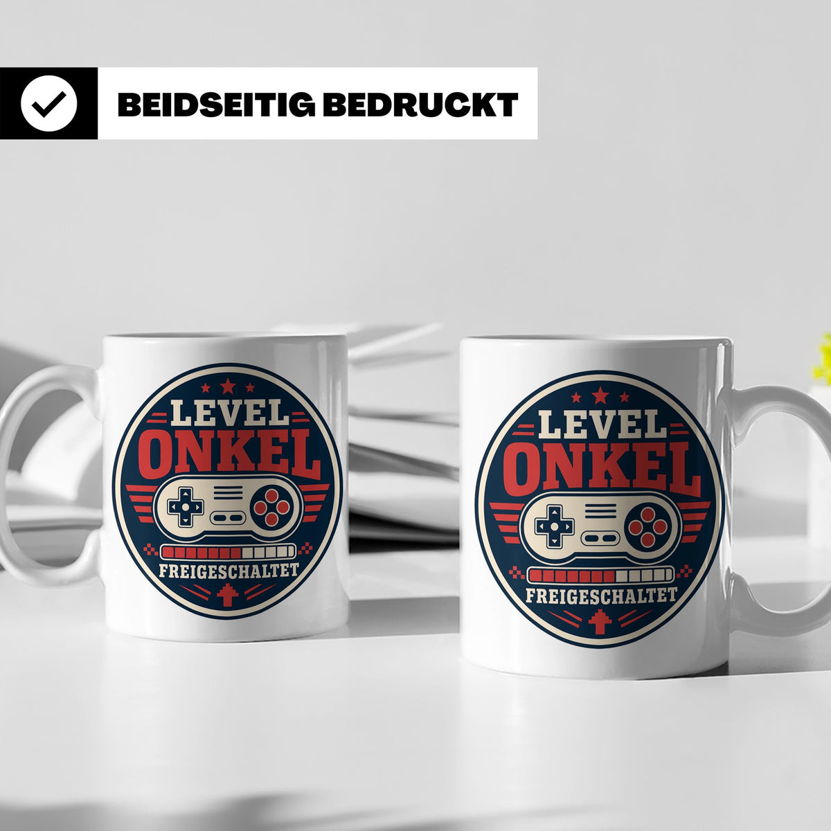 Onkel Tasse Level Onkel freigeschaltet - Geschenk für Bruder – Weiß [farbe:weiß]