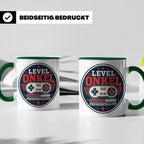 Onkel Tasse Level Onkel freigeschaltet - Geschenk für Bruder – Grün [farbe:grün]