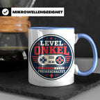 Onkel Tasse Level Onkel freigeschaltet - Geschenk für Bruder – Blau [farbe:blau]