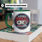 Onkel Tasse Level Onkel freigeschaltet - Geschenk für Bruder – Grün [farbe:grün]