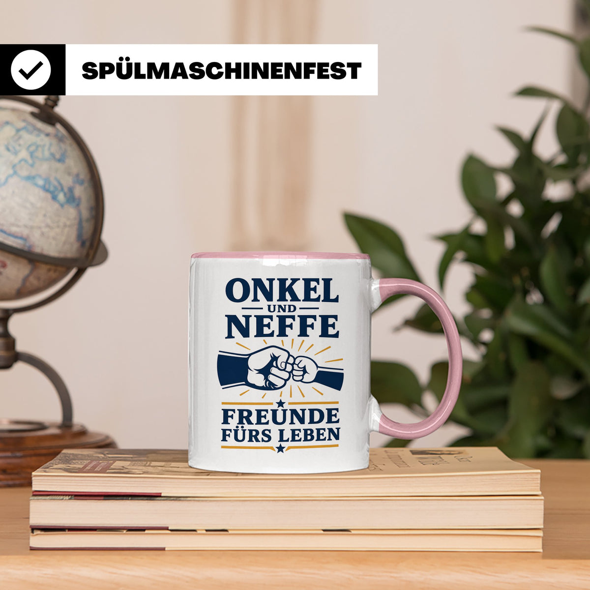 Onkel Tasse Onkel und Neffe Freunde fürs Leben - Geschenk vo – Rosa [farbe:rosa]