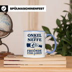 Onkel Tasse Onkel und Neffe Freunde fürs Leben - Geschenk vo – Blau [farbe:blau]