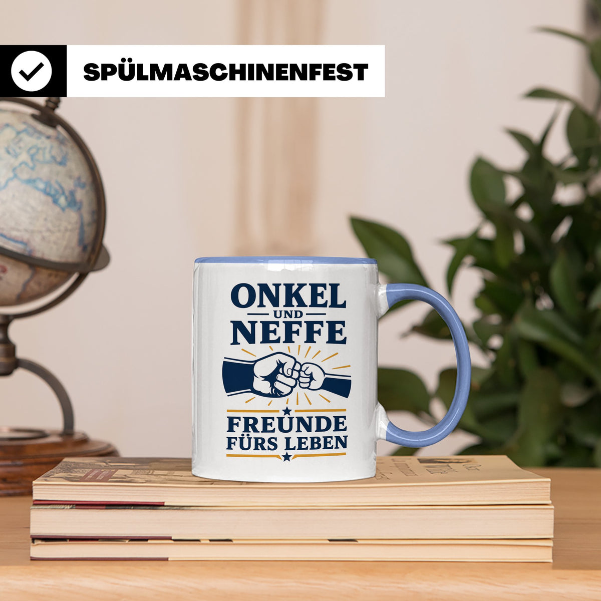 Onkel Tasse Onkel und Neffe Freunde fürs Leben - Geschenk vo – Blau [farbe:blau]