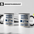Onkel Tasse Onkel und Neffe Freunde fürs Leben - Geschenk vo – Schwarz [farbe:schwarz]