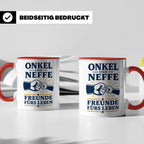 Onkel Tasse Onkel und Neffe Freunde fürs Leben - Geschenk vo – Rot [farbe:rot]