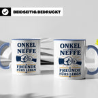 Onkel Tasse Onkel und Neffe Freunde fürs Leben - Geschenk vo – Blau [farbe:blau]