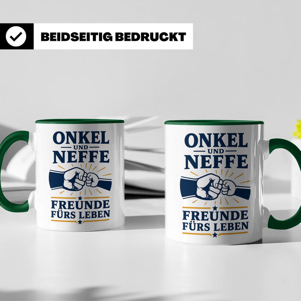 Onkel Tasse Onkel und Neffe Freunde fürs Leben - Geschenk vo – Grün [farbe:grün]