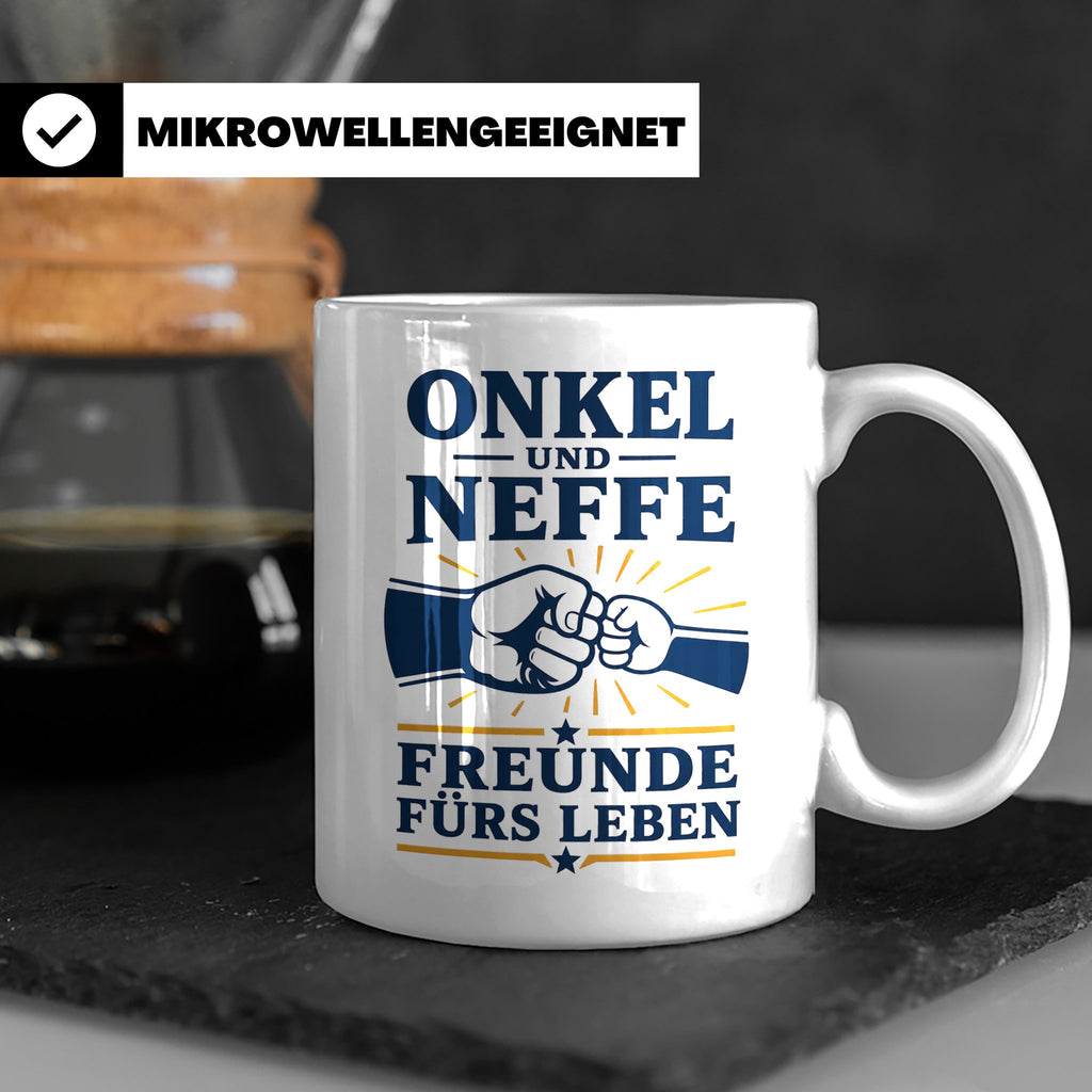 Onkel Tasse Onkel und Neffe Freunde fürs Leben - Geschenk vo – Weiß [farbe:weiß]