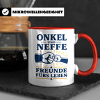 Onkel Tasse Onkel und Neffe Freunde fürs Leben - Geschenk vo – Rot [farbe:rot]