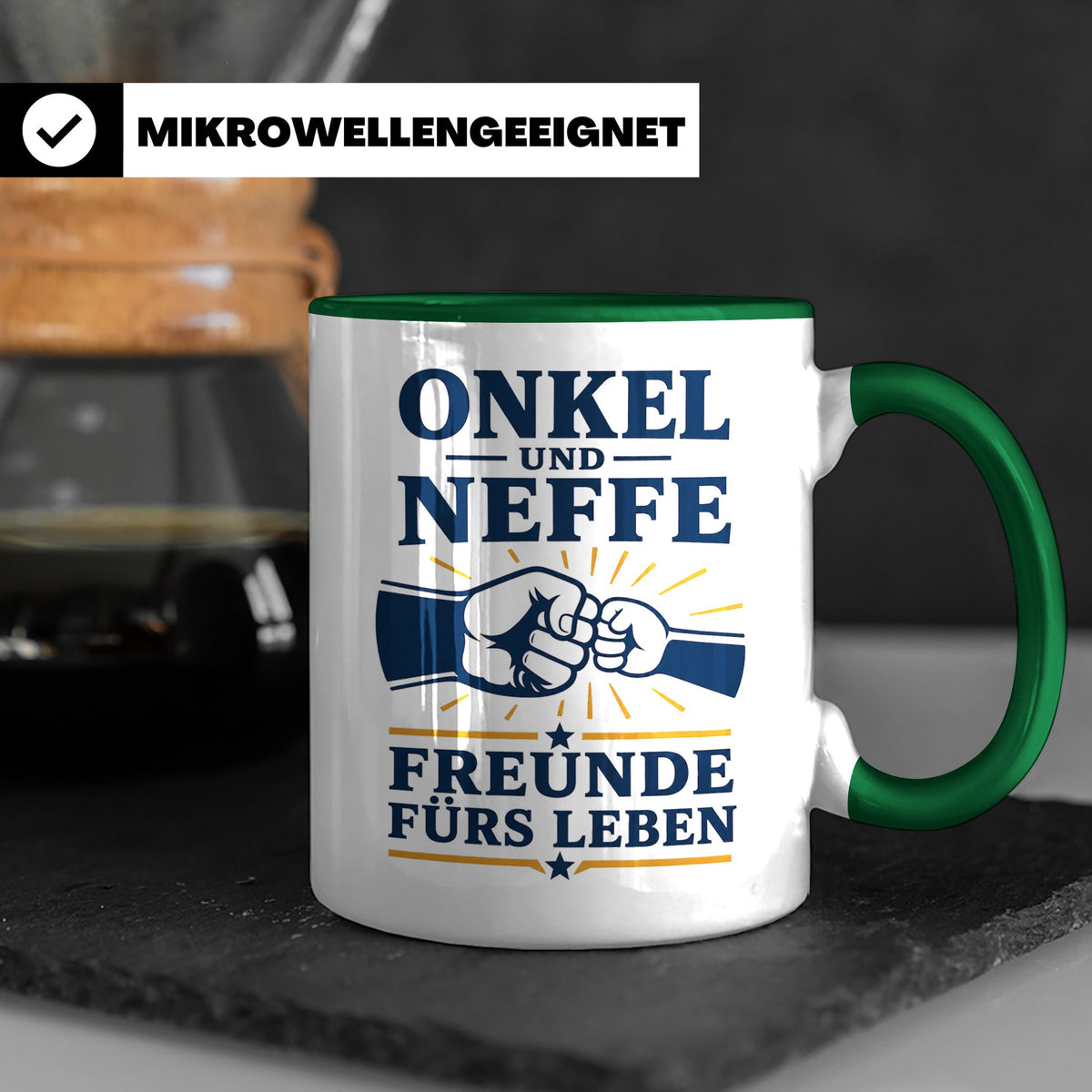 Onkel Tasse Onkel und Neffe Freunde fürs Leben - Geschenk vo – Grün [farbe:grün]