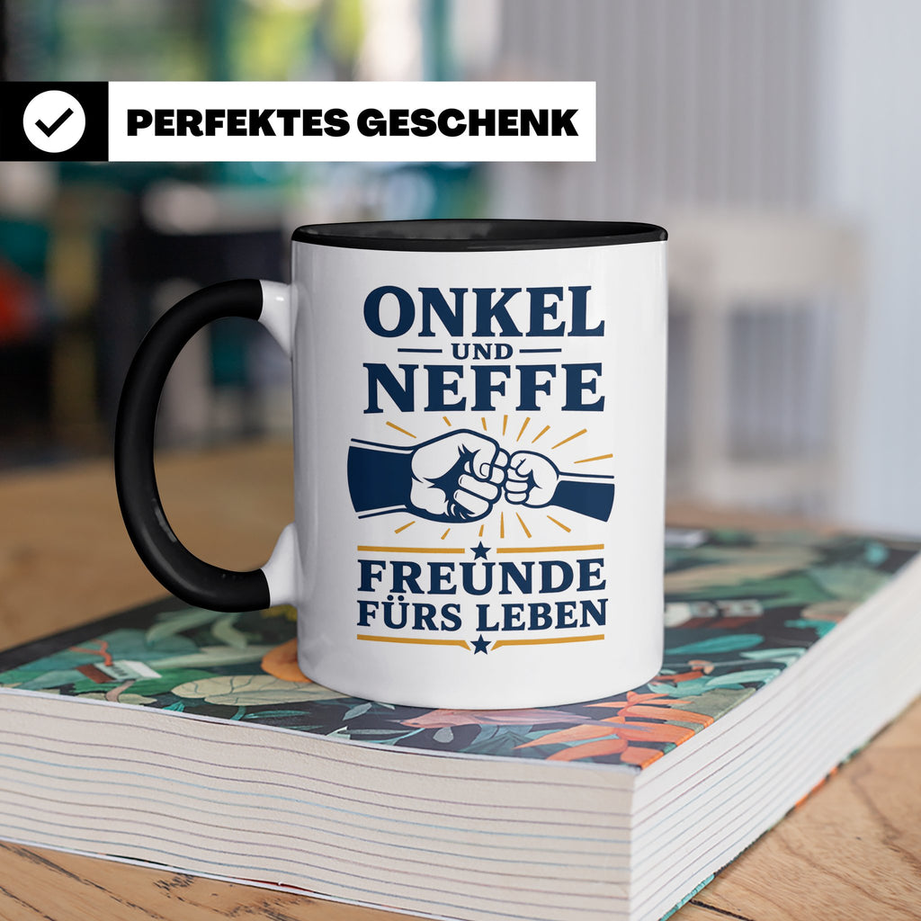 Onkel Tasse Onkel und Neffe Freunde fürs Leben - Geschenk vo – Schwarz [farbe:schwarz]