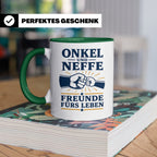 Onkel Tasse Onkel und Neffe Freunde fürs Leben - Geschenk vo – Grün [farbe:grün]
