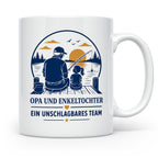 Opa Tasse Opa und Enkeltochter ein unschlagbares Team - Gesc – Weiß [farbe:weiß]