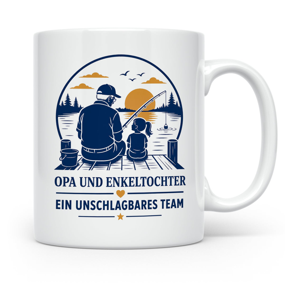 Opa Tasse Opa und Enkeltochter ein unschlagbares Team - Gesc – Weiß [farbe:weiß]
