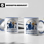 Opa Tasse Opa und Enkeltochter ein unschlagbares Team - Gesc – Blau [farbe:blau]