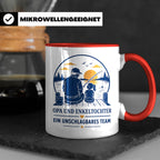 Opa Tasse Opa und Enkeltochter ein unschlagbares Team - Gesc – Rot [farbe:rot]