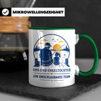 Opa Tasse Opa und Enkeltochter ein unschlagbares Team - Gesc – Grün [farbe:grün]