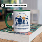 Opa Tasse Opa und Enkeltochter ein unschlagbares Team - Gesc – Grün [farbe:grün]