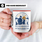 Opa Tasse Opa und Enkeltochter ein unschlagbares Team - Gesc – Rot [farbe:rot]