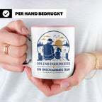 Opa Tasse Opa und Enkeltochter ein unschlagbares Team - Gesc – Rosa [farbe:rosa]