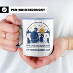 Opa Tasse Opa und Enkeltochter ein unschlagbares Team - Gesc – Blau [farbe:blau]