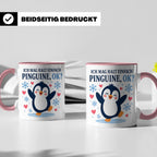 Pinguin Tasse Ich mag halt einfach Pinguine ok - Süßes Gesch – Rosa [farbe:rosa]